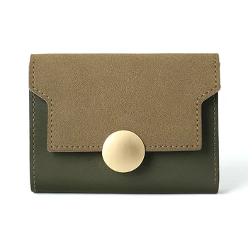 

Short Wallet Female Small Woman Wallet Slim Purse Perses Coin Card Holder Vintage Leather Ladies Women Carteira Mini Leather