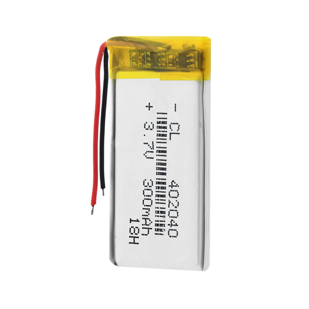 402040 3,7 V 300mAh перезаряжаемая батарея литий-полимерная Li-Po литий-ионная батарея Lipo ячеек для gps MP3 MP4 диктофона