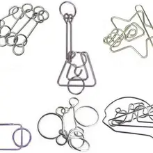 6 шт./компл. металлическая проволока металлический магический ум головоломки Пазлы игры игрушки для взрослых детей