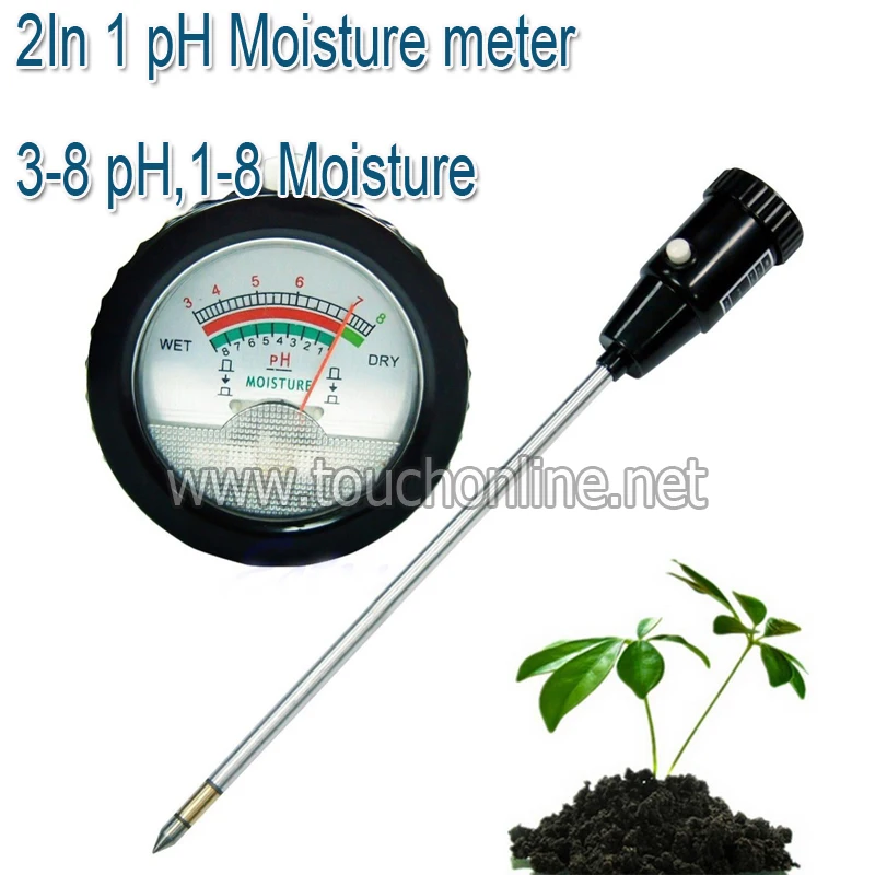 Buy Long Electrode Soil pH Level Meter Moisture Tester 295mm Metal Probe Plant