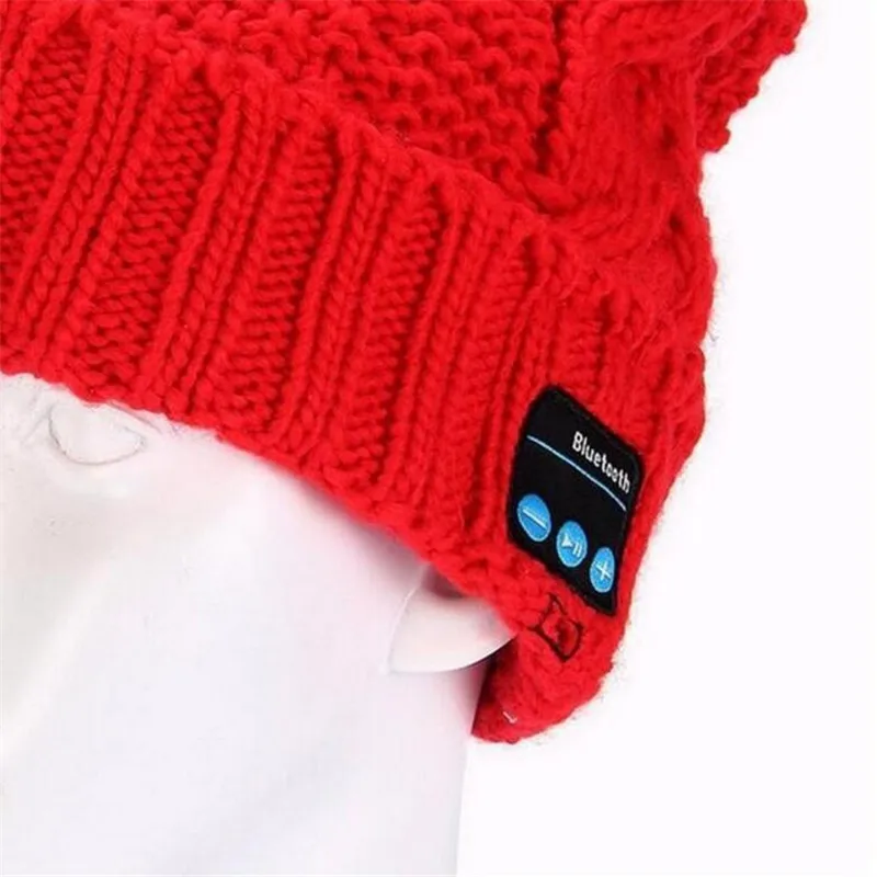Soft Knit Beanie Smart Wireless Bluetooth V4 2 Cap Headset Headphone Speaker Mic Magic Sport Winter Warm Hat for Boy Girl Adult
