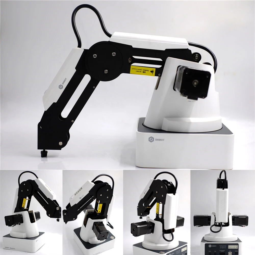 

0.2mm DOBOT Mechanical Robot Arm Educatiobal Basic Version 300*400mm Robotic Arm 100 -24V USB WIFI Bluetooth Interface Kit