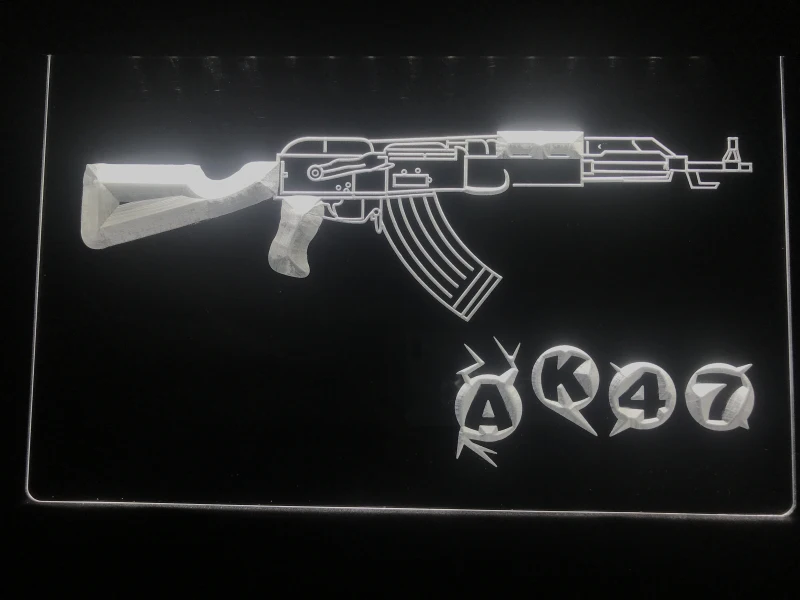 801 AK47 Новый Калашников Страйкбольное ружье светодиодный неоновый светильник