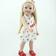 NPKDOLL американская Кукла-младенец 18 дюймов Reborn дети реалистичные девушки подарки на день рождения полные игрушки для виниловой ванны 45 см Силиконовая Мода