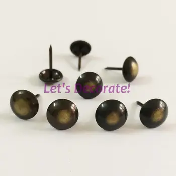 

Free DHL shipping 3000pcs/lot 11mm Steel Bronze Color Plated Home or Garden Decorative Tack, Hobnail, Upholstery Nail