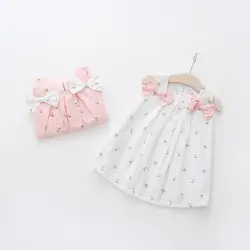 2019 Новое поступление, горячая Распродажа принт Красивое платье для маленьких девочек vestido infantil девочек Брим Детские платье куклы лето