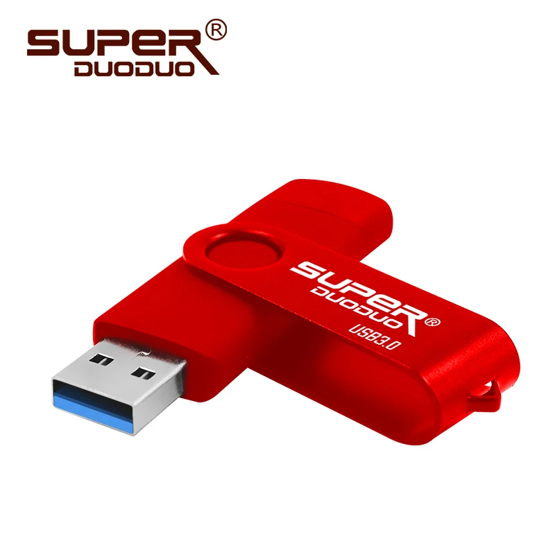 Высокоскоростной флеш-накопитель cle usb 3,0 OTG 64 Гб USB флеш-накопитель 128 ГБ 256 Гб Внешняя карта памяти 32 Гб 16 Гб USB флеш-накопитель - Цвет: red