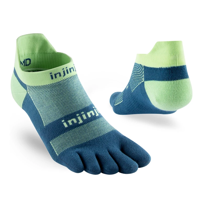 Injinji спортивные мужские носки с пятью пальцами низкие легкие тонкие COOLMAX для бега