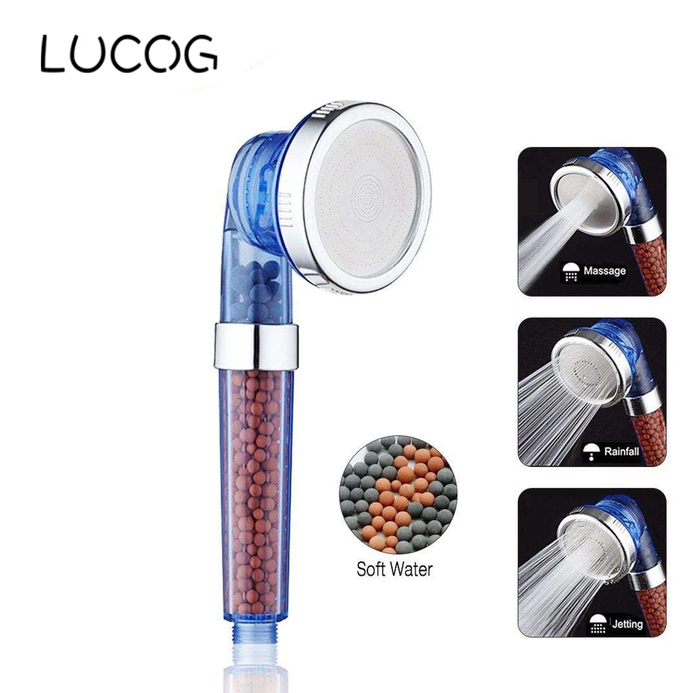 Насадка для душа LUCOG ионная фильтрация с функцией экономии воды под высоким