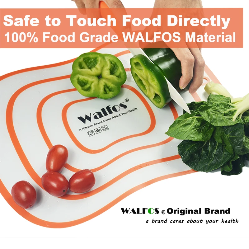 WALFOS Нескользящая Гибкая кухонная доска разделочный блок для мяса овощей разделочная доска для фруктов инструмент для приготовления пищи гаджет кухонные аксессуары