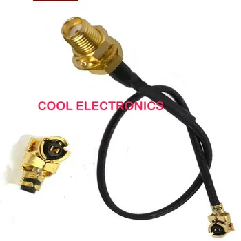 

100pcs IPX / u.fl to SMA Female Male Connector Adapter RF Pigtail Cable 1.13mm Black 10cm