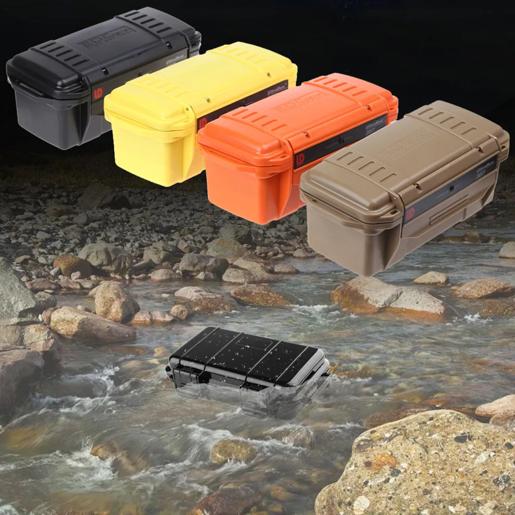 brand new orange yellow Outdoor Survival Container Storage Case