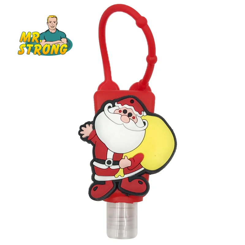 

1Pc Portable Empty Refillable Bottles Traveler Packing Lotion Points Cosmetic Containers Santa Claus Shape Christmas Decor