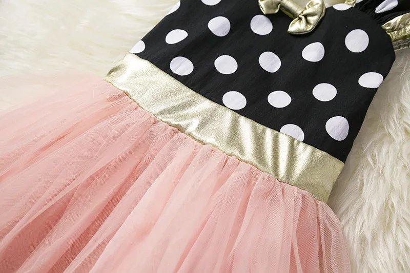 Бесплатная доставка, новое платье принцессы с галстуком-бабочкой, детский праздничный костюм, платье для выступлений на день рождения