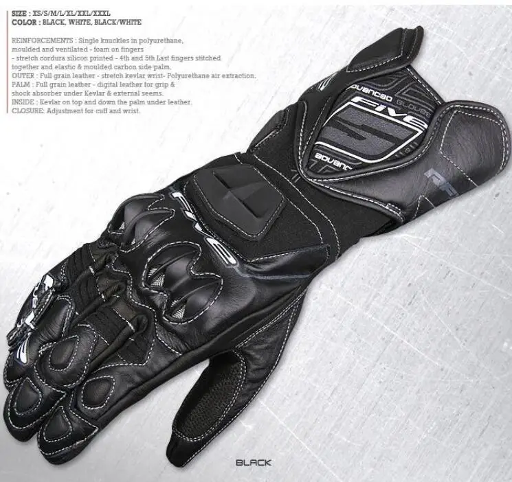 

New FIVE 5 GLOVE RFX1 printing Racing Knight Motorcycle motor off-road anti-fall gloves