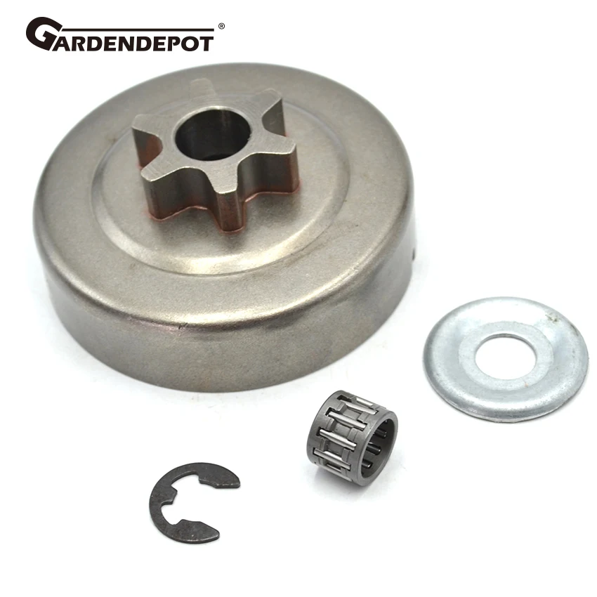 

6Teeth Clutch Drum Chain Sprocket 3/8" Picco Washer E-Clip Kit Fit STIHL 017 018 021 023 025 MS170 MS180 MS210 MS230 MS250 Chain