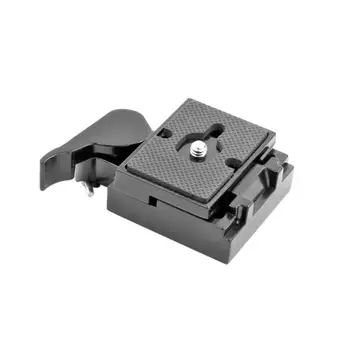 

ALLOET Aluminum Alloy Camera Quick Release Plate Pan Tilt Adapter For Manfrotto 200PL-14 496RC 498RC2 804RC2 Camera Tripod Head