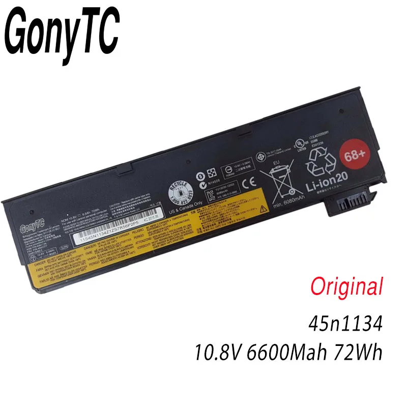 Gonytc 10,8 V/11,22 v 72wh X240 Батарея для lenovo ThinkPad T440S T440 X240 S440 S540 45N1125 45n1134 45n1135 68