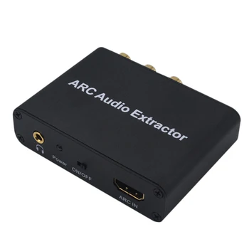 

HDMI Audio Adapter ARC Audio Extractor with Digital Optical TOSLINK SPDIF Coaxial and Analog 3.5mm L/R Stereo Audio