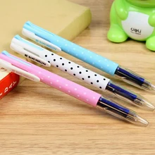 4 шт./лот простой мульти Цвет 4-Цвет 0,5 мм шариковая ручка для школы канцелярские товары и канцелярских товаров