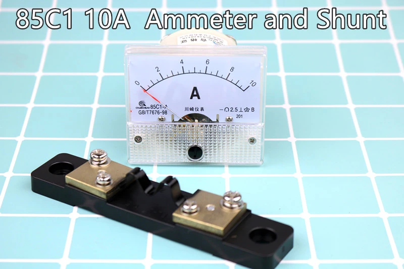 Out 85C1 Amp Panel Meter Current Ammeter From DC 05A To DC 0200A With
