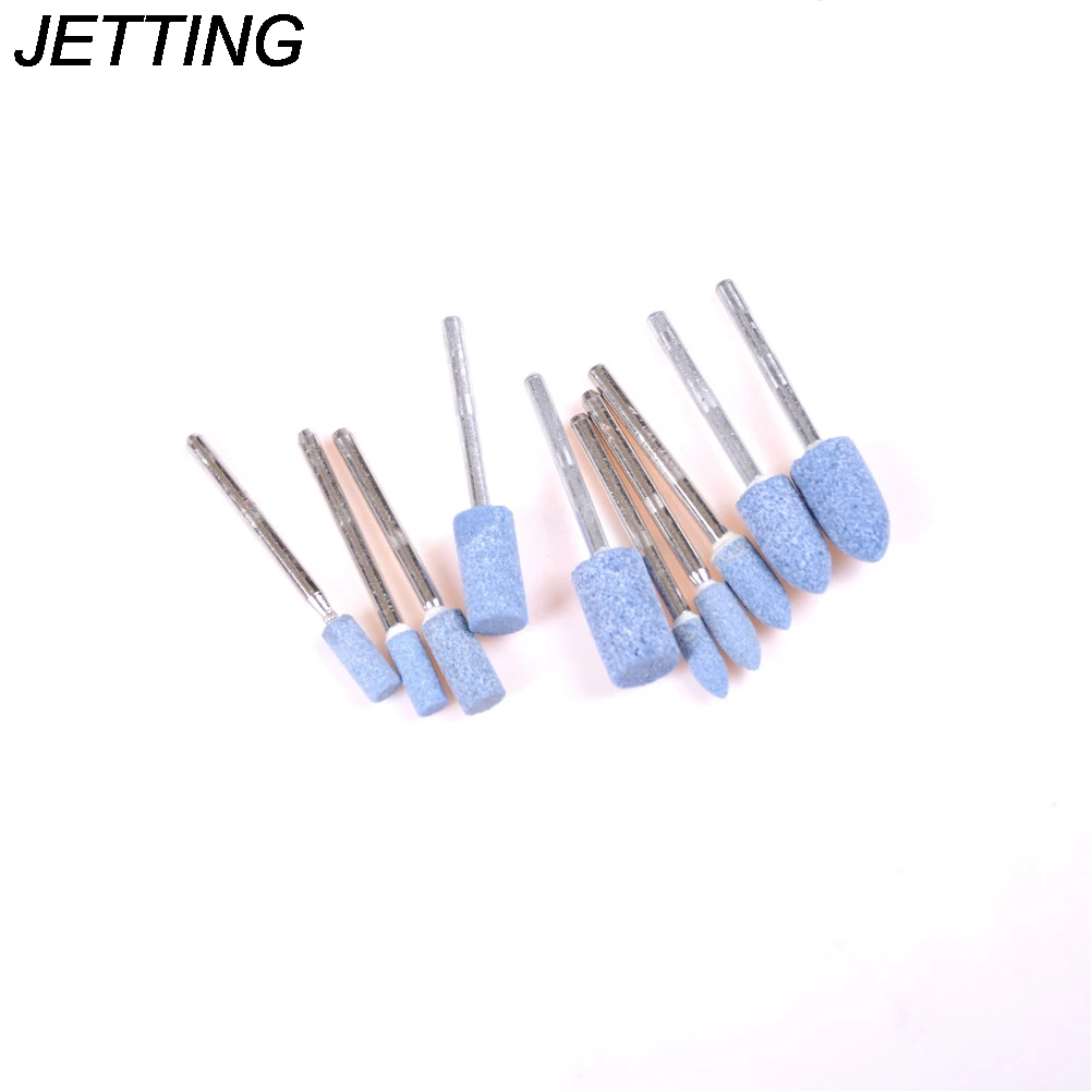 AbrasiveTool 10pc/set Blue Abrasive Mounted Stone Set Rotary Multi Tool