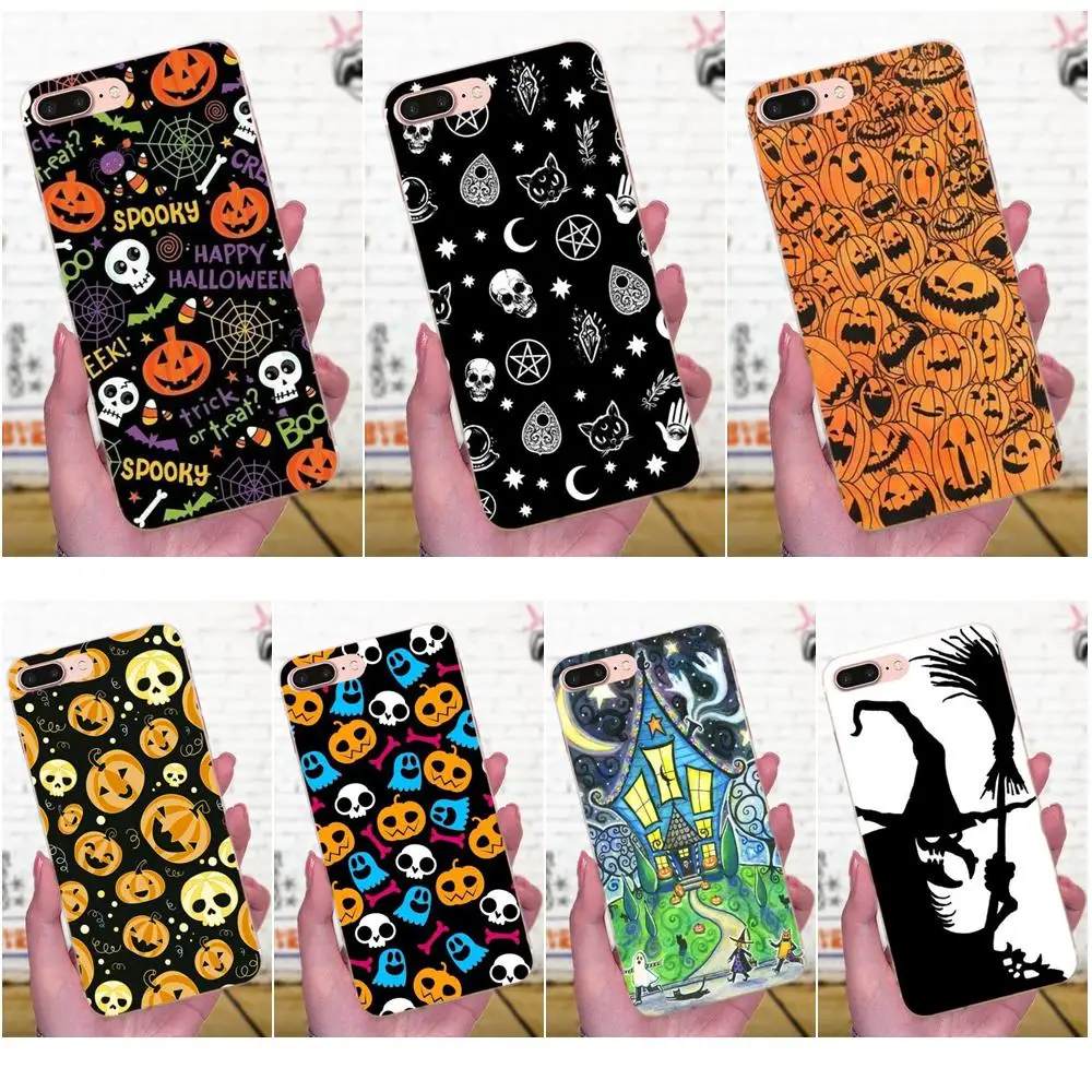 

Soft TPU Cases Cover For Xiaomi Mi3 Mi4 Mi4C Mi4i Mi5 Mi 5S 5X 6 6X 8 SE A1 Max Mix 2 Note 3 4 Pumpkin Halloween