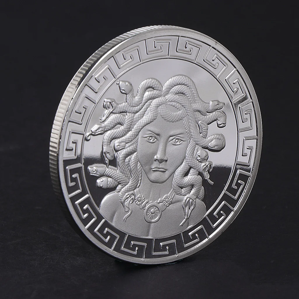 

Elegant Commemorative Coin Snake Woman Collection Arts Gifts Alloy