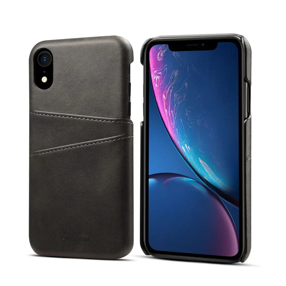 

Luxury Phone Cover For iPhone XR Cases Waterproof Anti-knock Heavy Duty Protection Cover With Card Pocket Business Essential