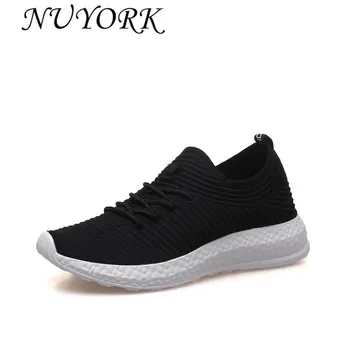 

NUYORK New listing hot sale summer women and men Breathable fly line running shoes sneakers size 35-44 lovers shoes 885-A85
