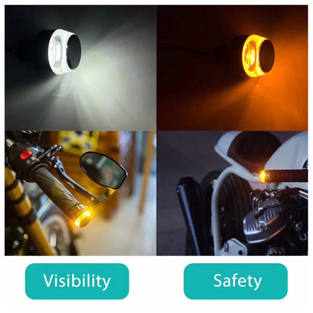 2 шт./компл. moto rcycle blinker руль Топ светодиодные лампы указатель поворота светильник