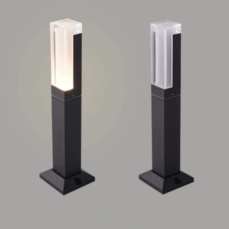 

10W COB LED Exterior Bollard light H800mm outdoor floor light for garden IP67 waterproof aluminium AC85-265V led lawn light