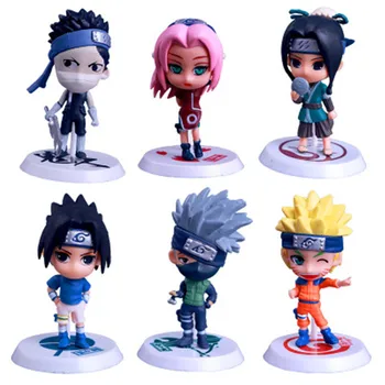 

6pcs/set Naruto Action Figure Hand Doll Collection Toys For Children Doll Furnishing Decoration Plastic PVC Hand To Do Model