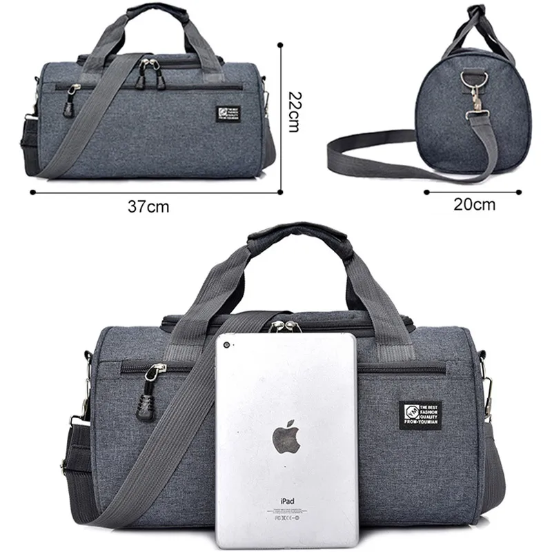 Men Travel Duffle Solid Crossbody Luggage Bag Unisex Portable Nylon Handbags Large Multifunctional Shoulder Bag For Male XA268WC
