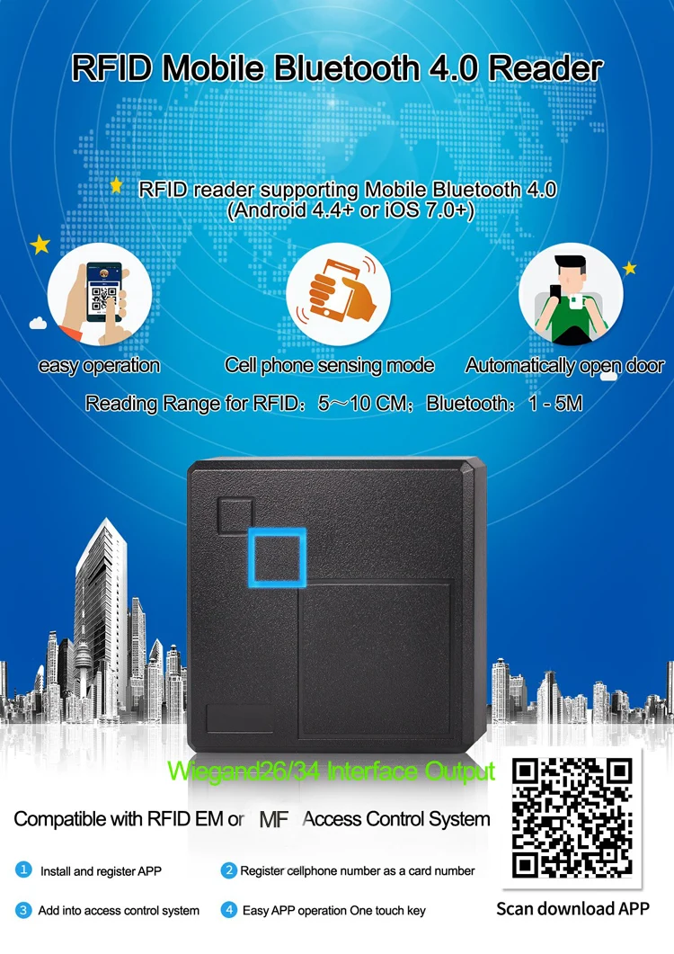 Mobilephone Bluetooth RFID Reader