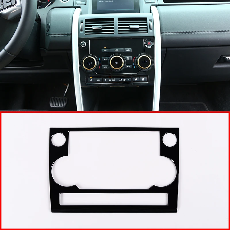 

Gloss Black ABS Chrome Plastic Center Air Conditioning Panel Cover Trim For Land Rover Discovery Sport 2015 2016 2017 2018