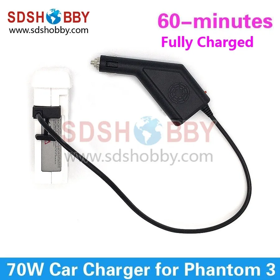 Car Charger Battery Charger For DJI Phantom 3 Standard/Advanced/Professional Black Color