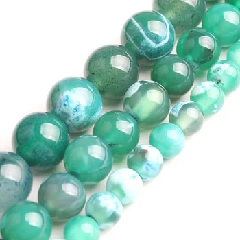 

Round Loose Stone Beads For Jewelry Making Diy Bracelet Necklace Blue Green Fire Agate 6 8 10mm Gemstone Beads 15inches