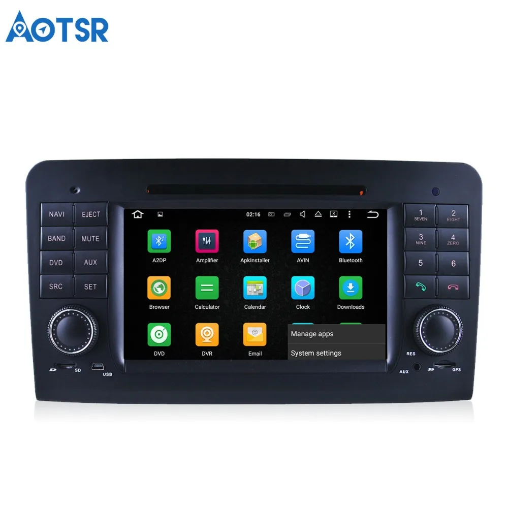 Flash Deal Aotsr Android 8.0 Car DVD player GPS Navigation Headunit For Mercedes Benz ML W164 GL X164 (2004-2012)  2 din radio media 3