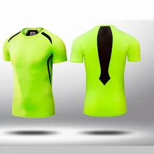 Men’s Quick Dry Breathable Sport T Shirt Bodybuilding Fitness Tights Homme Gym Clothing Compression Jerseys Slim Running Shirts