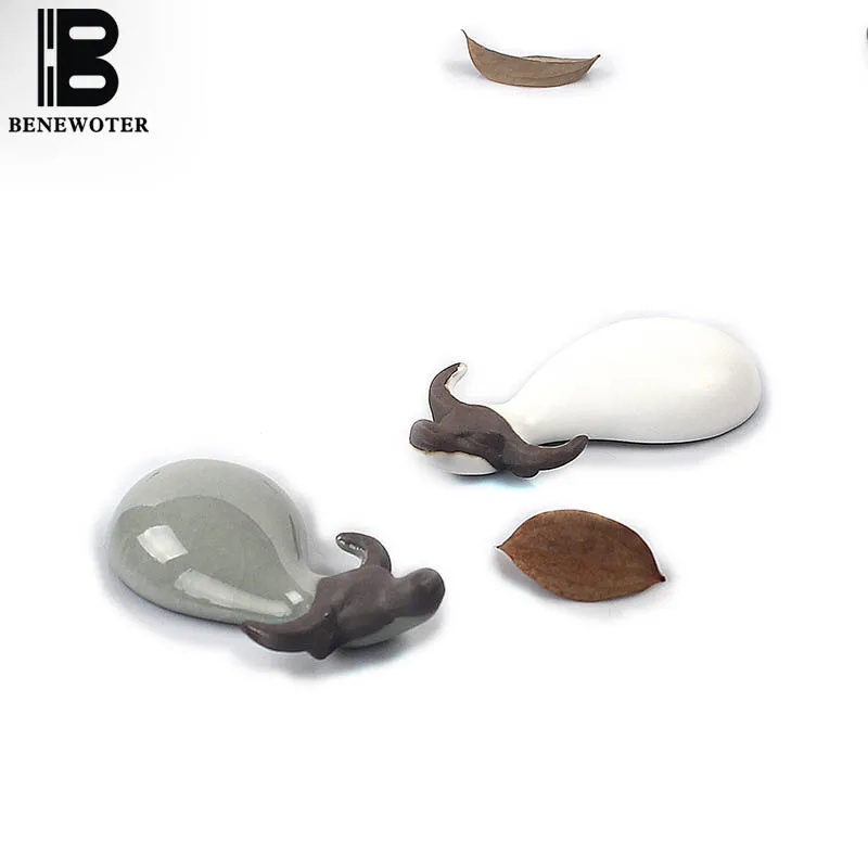 BENEWOTER Boutique Tea Set Decoration Cow Tea Pet Ceramic Porcelain Ice Crackle Kiln Cattle Tea Pet Kung Fu Tea Set Ornament BENEWOTER Boutique Tea Set Decoration Cow Tea Pet Ceramic Porcelain Ice Crackle Kiln Cattle Tea Pet Kung Fu Tea Set Ornament