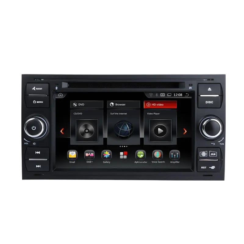 Top CarExc Android 9.0 OS Octa Core For Ford Focus II Connect Fiesta Transit Fusion Kuga Galaxy Car DVD GPS Radio Navigation Unit 1