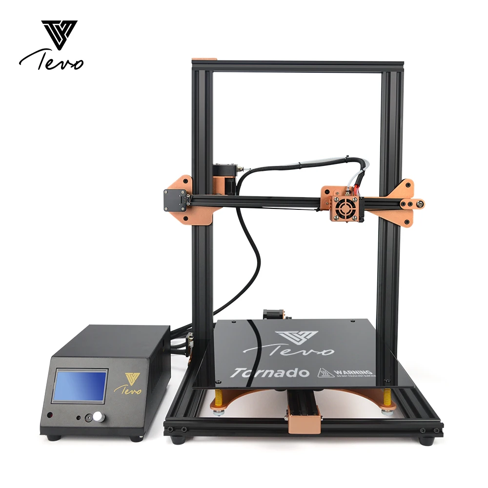 Comprar 2019 nueva Impresora TEVO Tornado 3D totalmente ensamblada de extrusión de aluminio 3D Impresora 3d con extrusora Titan