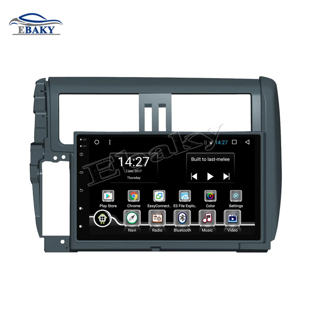 Clearance NaviTopia 9inch Octa Core Android 7.1 8.1 Car DVD GPS Navigation for Toyota Prado 2010 2011 2012 2013 Auto Radio Stereo 1