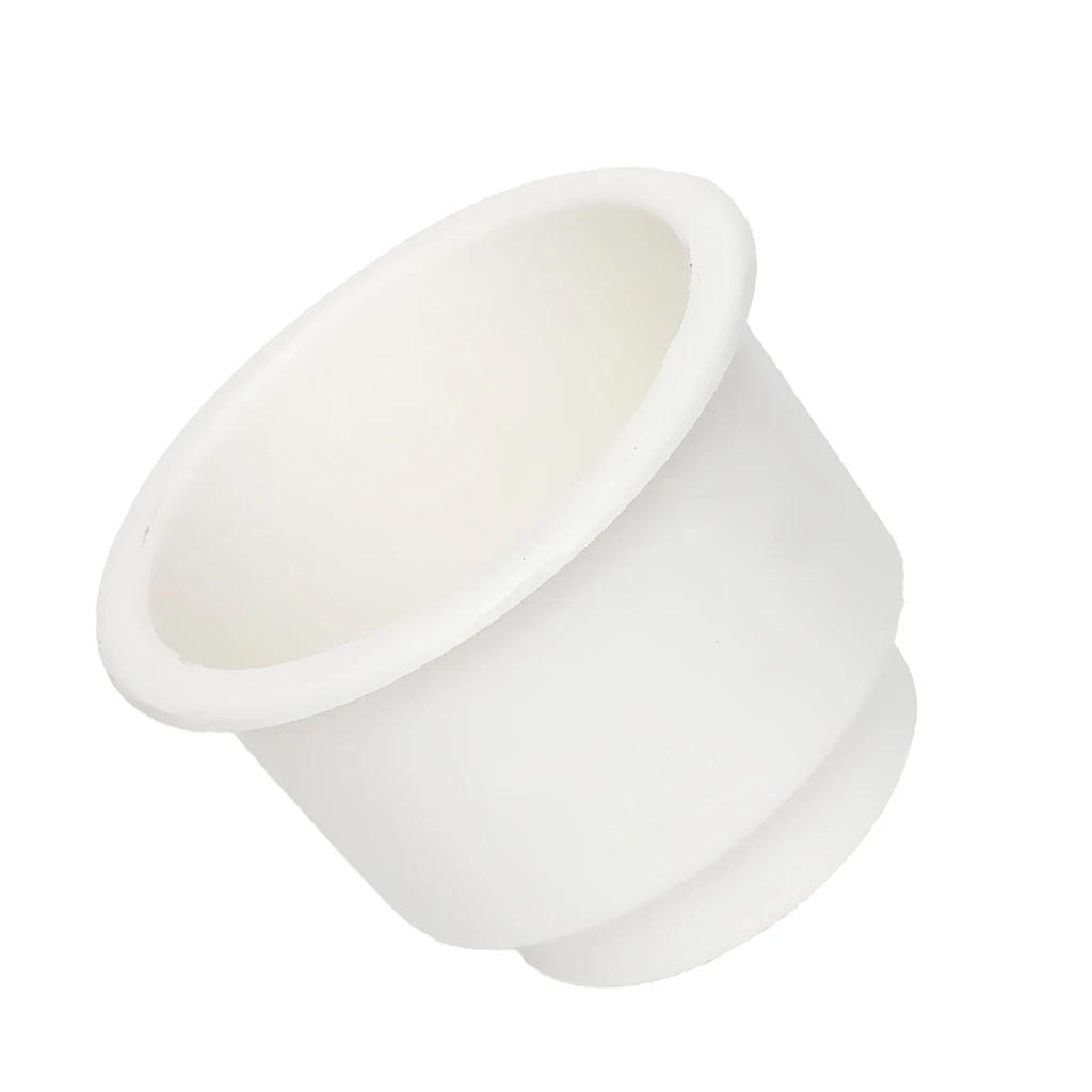 White Side Hole Recessed Cup Drink Holder for Marine Boat Car RV Install Almost Anywhere On Boat Game Table Sofa Cars & RV