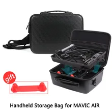 Whole Set of Accessories Storage Bag PU Waterproof Handheld Suitcase Carrying Case Double-Deck Bag for DJI MAVIC AIR