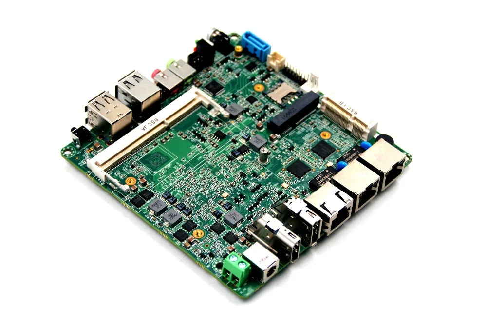 Мини тонкая Nano ITX N2806 celeron микро Промышленная материнская плата 12*12 плата|motherboard