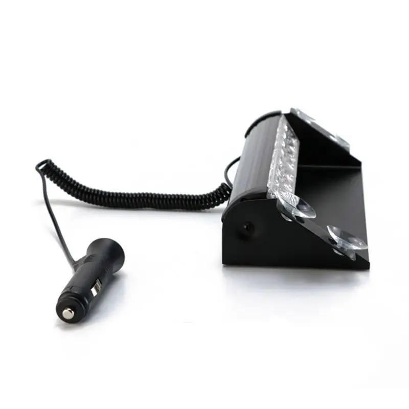 

Car Truck Emergency Flasher Dash Strobe Warning Light Day Running Flash Led Police Lights 8 LEDs 3 Flashing Modes 12V