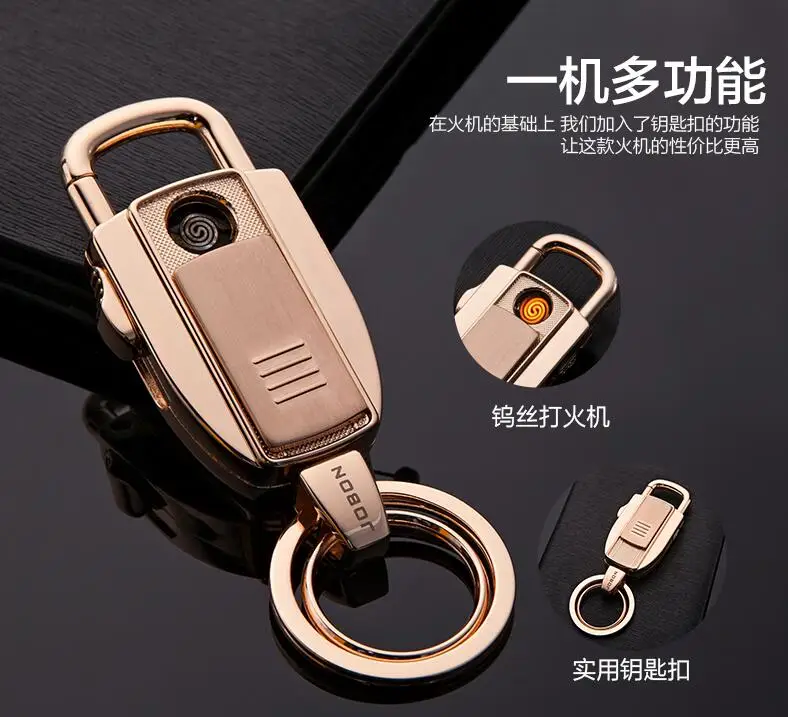 Jobon USB зарядка Электронные Зажигалки ветрозащитные ультра тонкие металлические