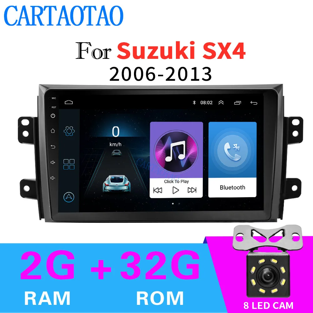 

2 DIN Android Car Navigation GPS DAB+ Car Radio Multimedia Player for Suzuki SX4 2006-2013 Car Radio Navigation Player 2GB+32GB